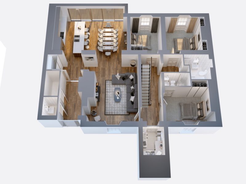 Hospital Floor Plan 3D